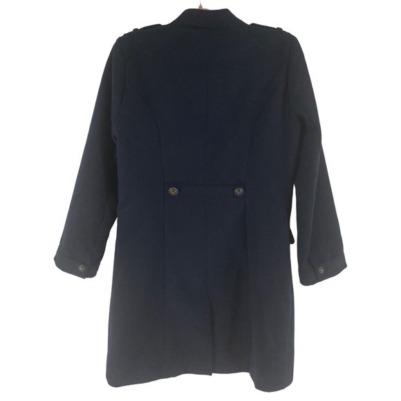BB Dakota Women's Size Medium Navy Pea Coat - Picture 2 of 7